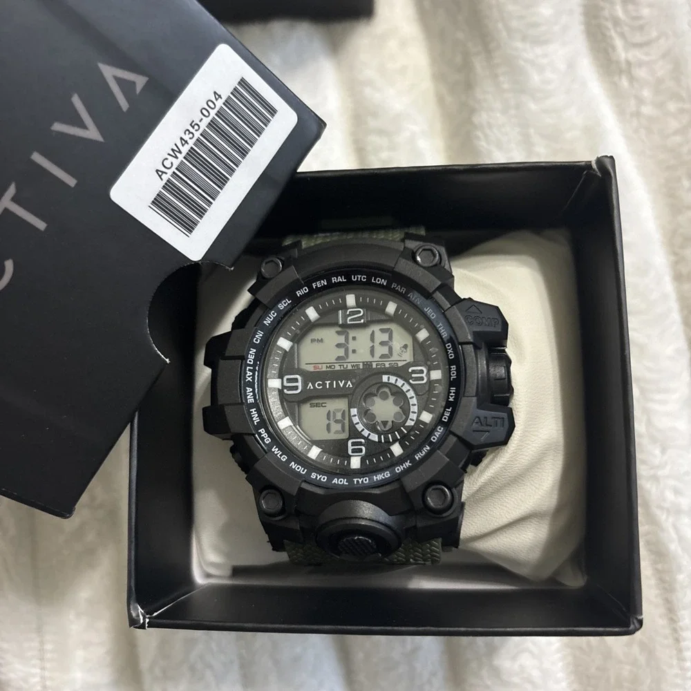 Activa Tactical Endurance X Invicta Men Digital Watch 54.5mm Green ACW435-004